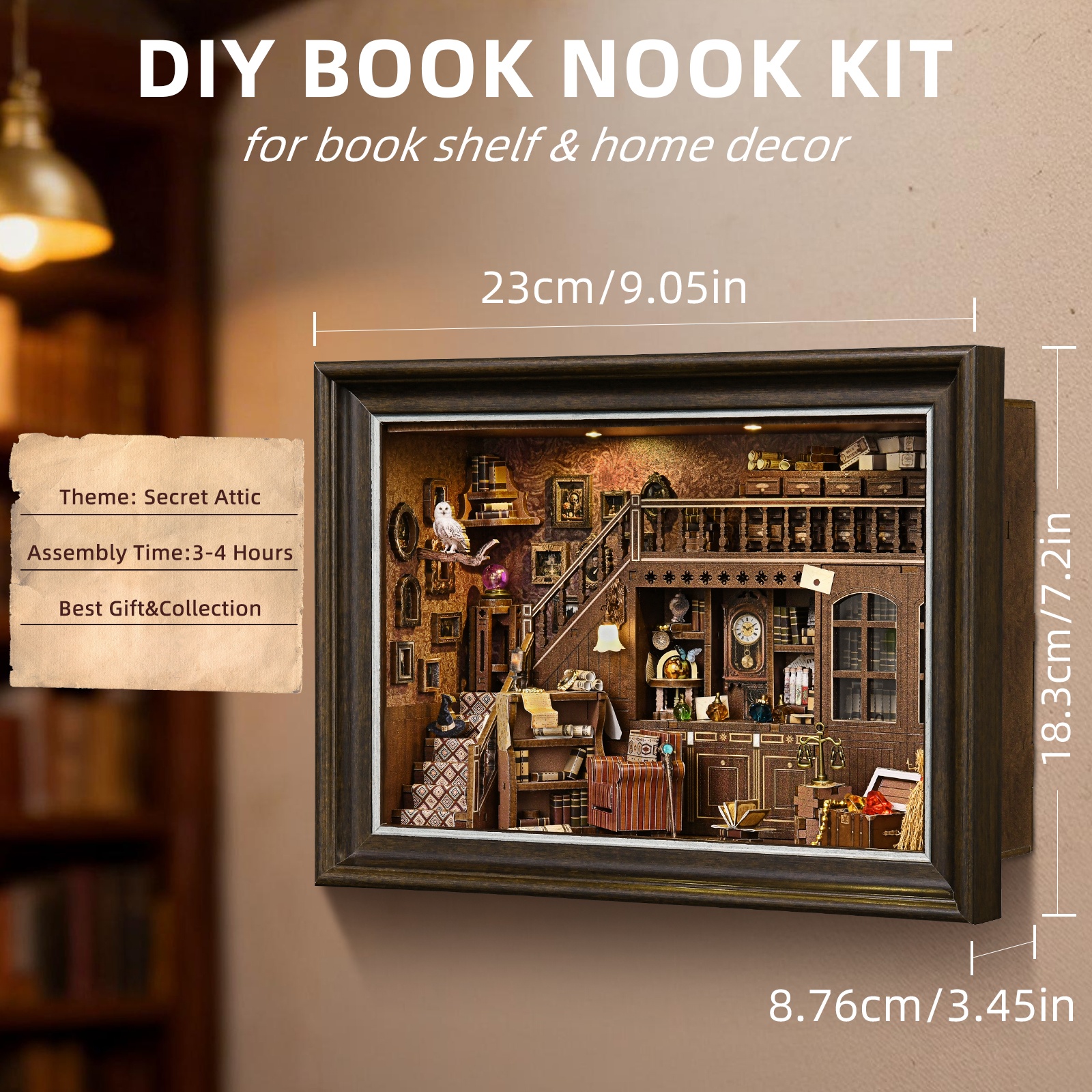 Photography Hacks - Book Nook Kit Secret Attic DIY