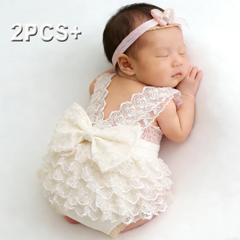 Photography Class - Ylsteed Newborn Photography Lace Romper Set