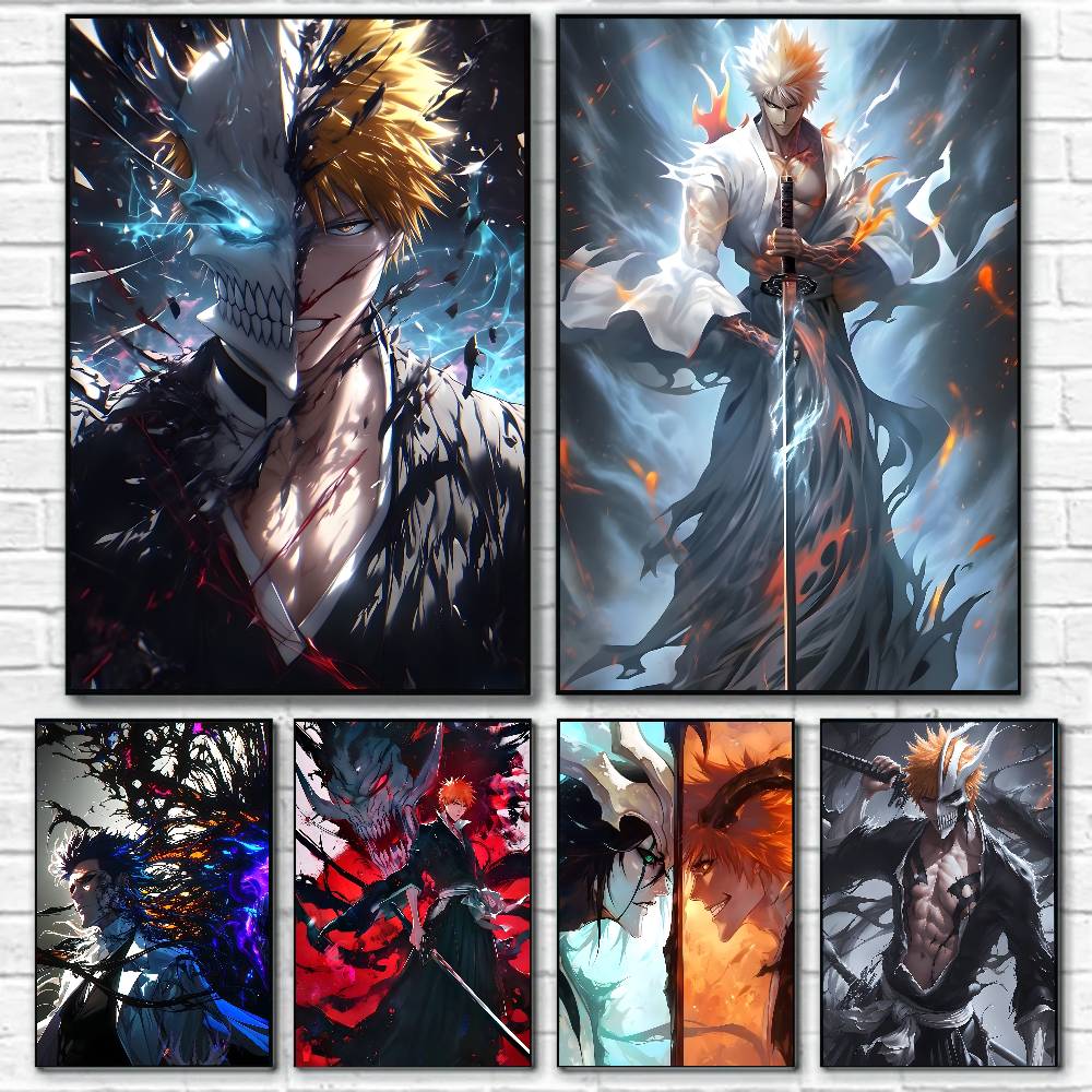 Photography Hobby - B-Bleach K-Kurosaki I-Ichigo Anime Poster Canvas