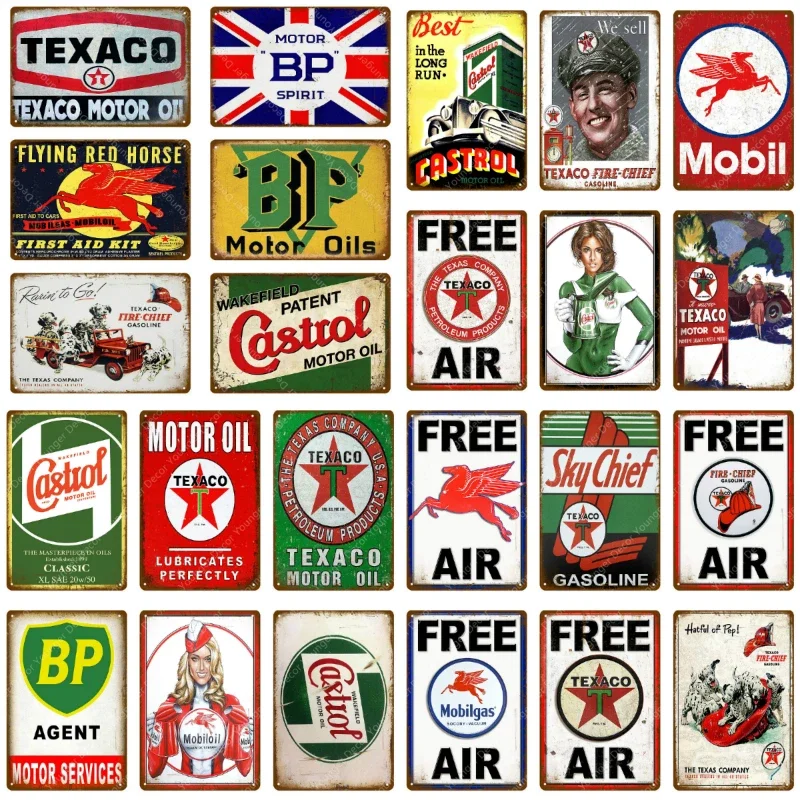 Photography Hobby - Vintage Texaco Motor Oil Signs Sky