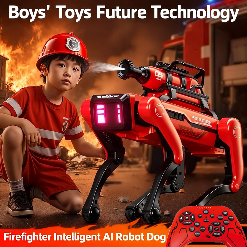 Photography Digital - AI Robot Dog Intelligent Firefighting Robot