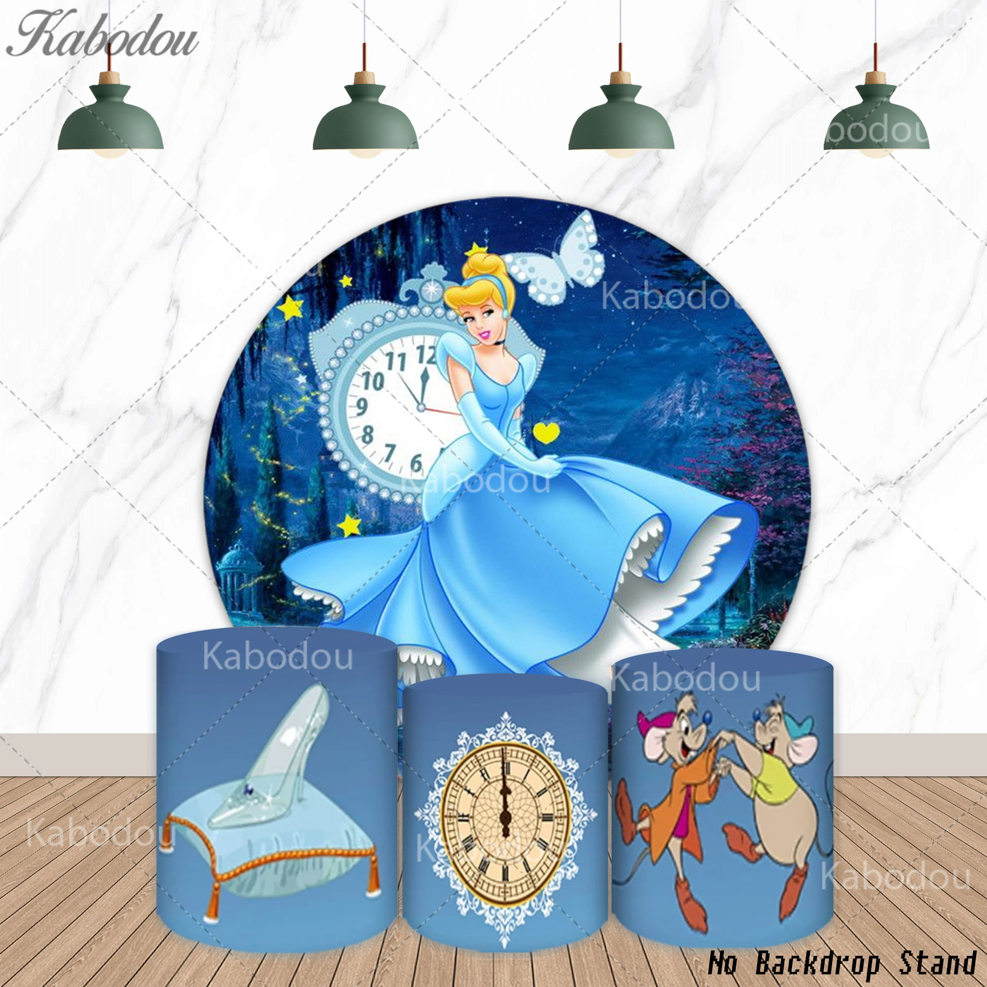 Photography Class - Cinderella Round Backdrop Girls Birthday Party