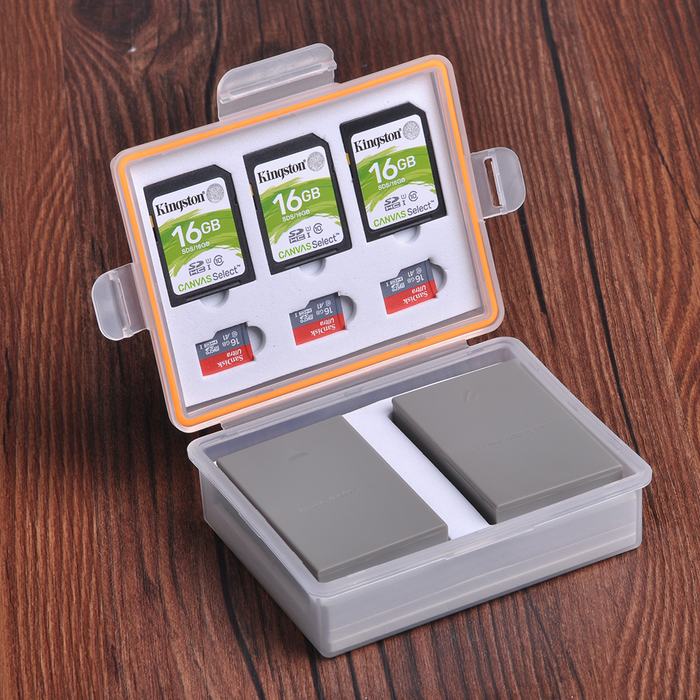 Camera Battery Storage Box SD  - Memory Card Case 评论和价格