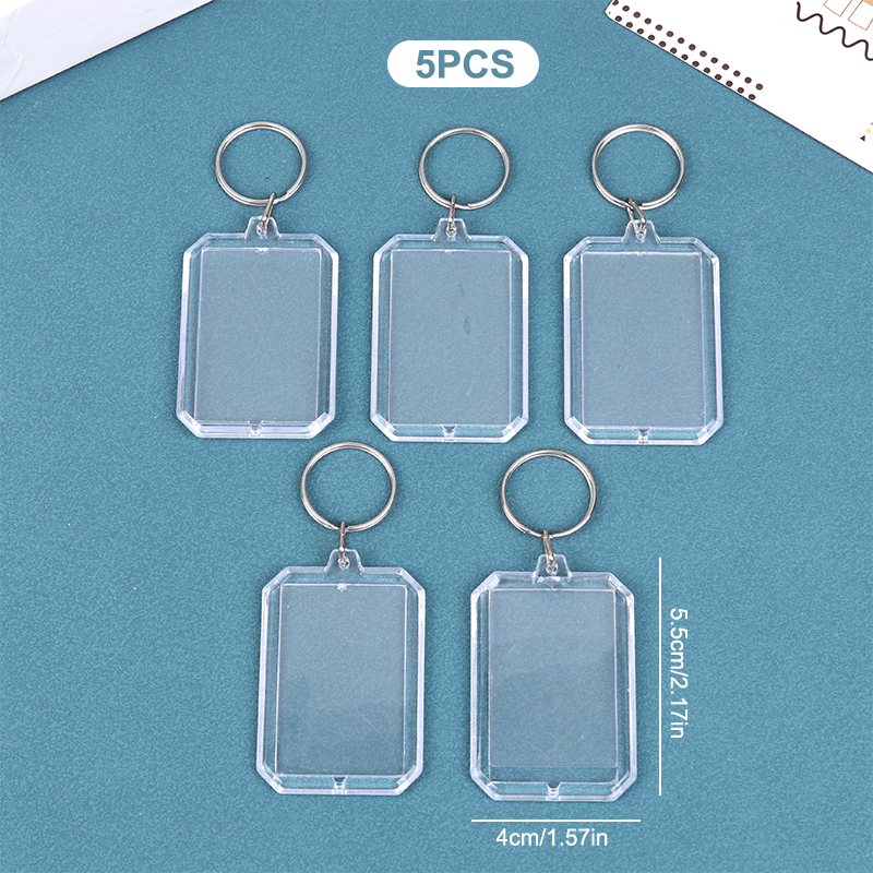 5pcs Blank Photo Frame Keychai - Photography Hacks 评论和价格