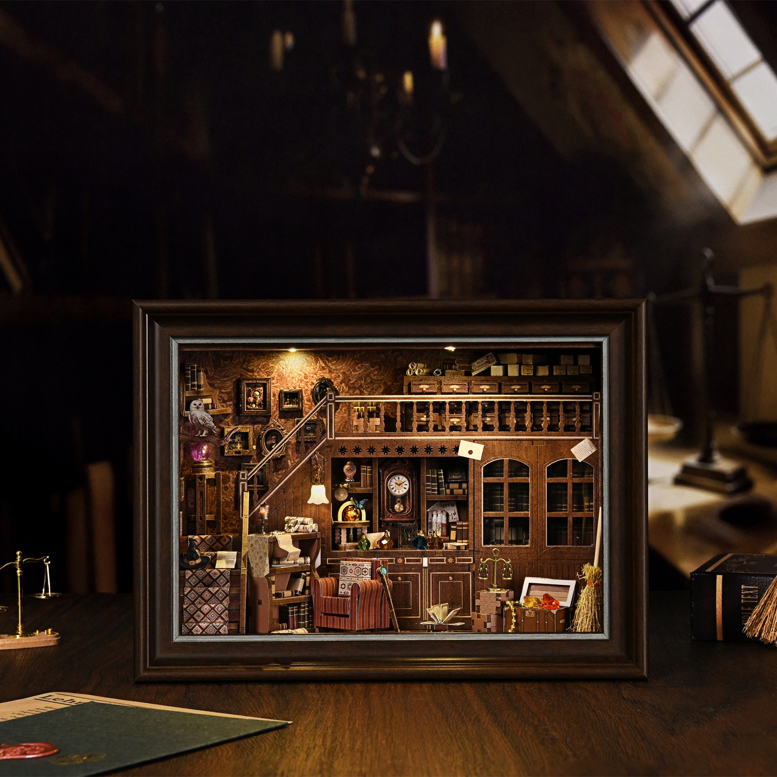 Book Nook Kit Secret Attic DIY - Photography Hacks 评论和价格