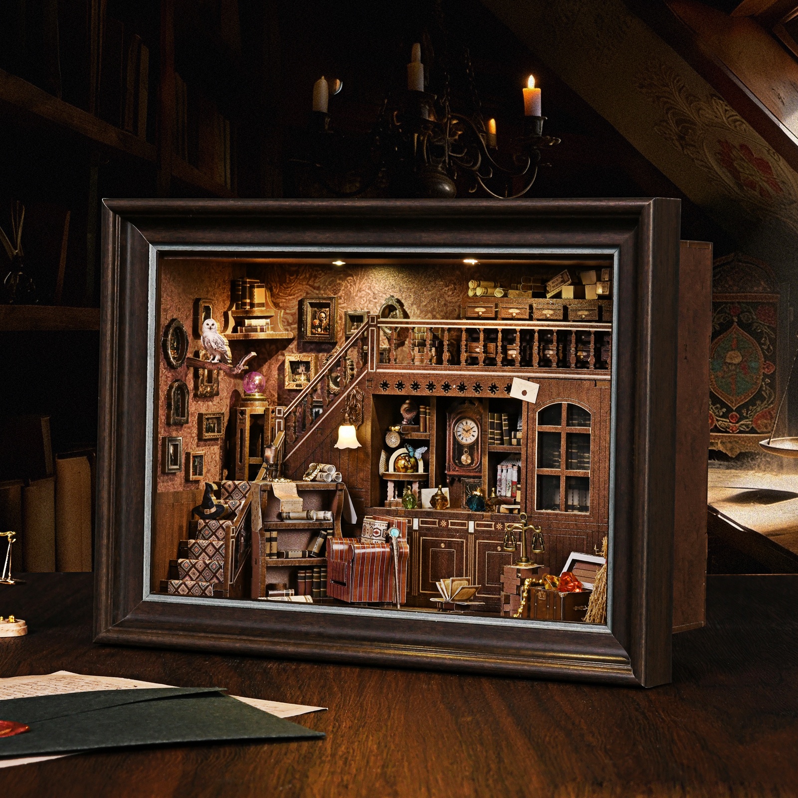 Book Nook Kit Secret Attic DIY - Photography Hacks 评论和价格