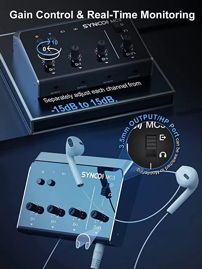 Synco MC3 Lite Audio Mixer 4 C - Photography Video 评论和价格