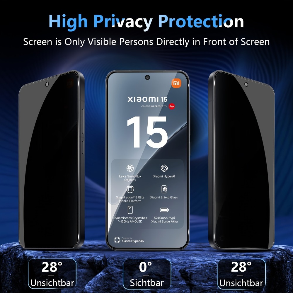 3+3 3Pcs Privacy-Screen Protec - Xiaomi Photography Kit 15 Ultra 评论和价格
