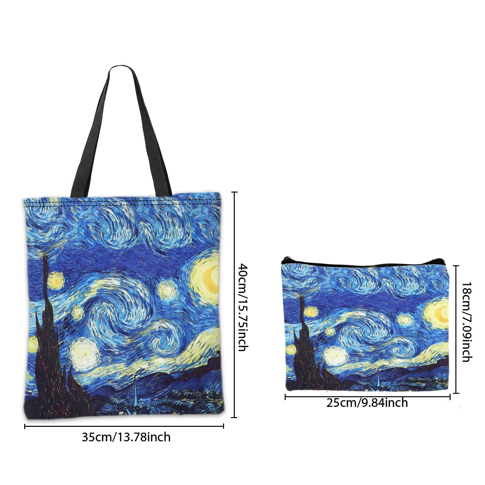 Van Gogh Series Tote Bag Cosme - Photography Hobby 评论和价格