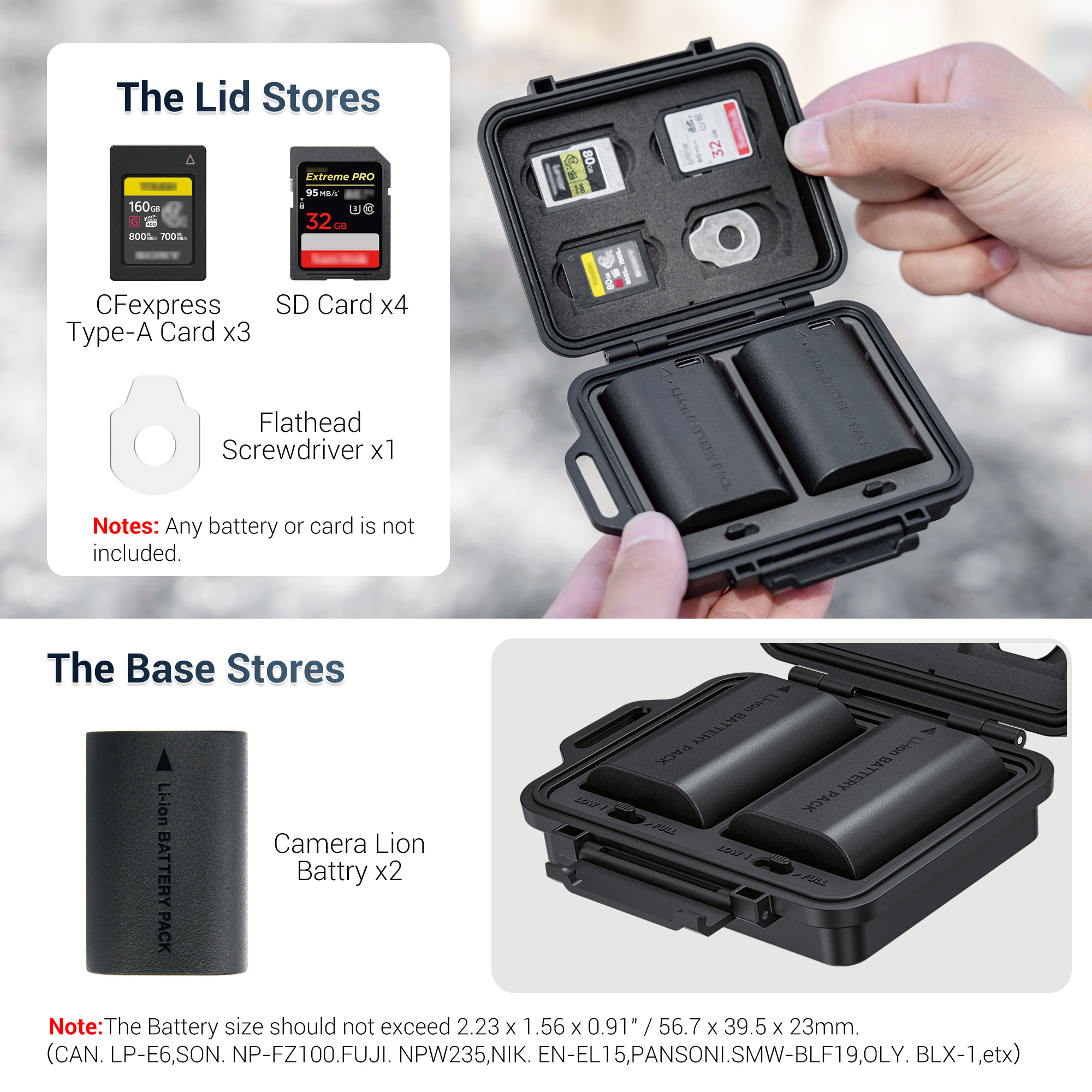JJC Camera Battery Memory Card - Memory Card Case 评论和价格