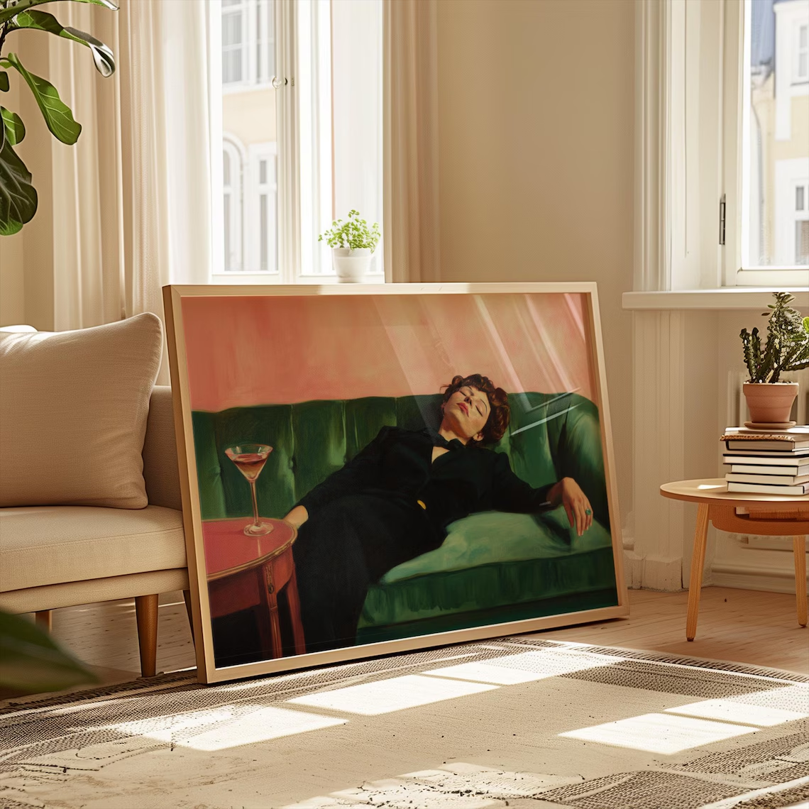 Woman on Couch with Martini |  - Photography Hobby 评论和价格