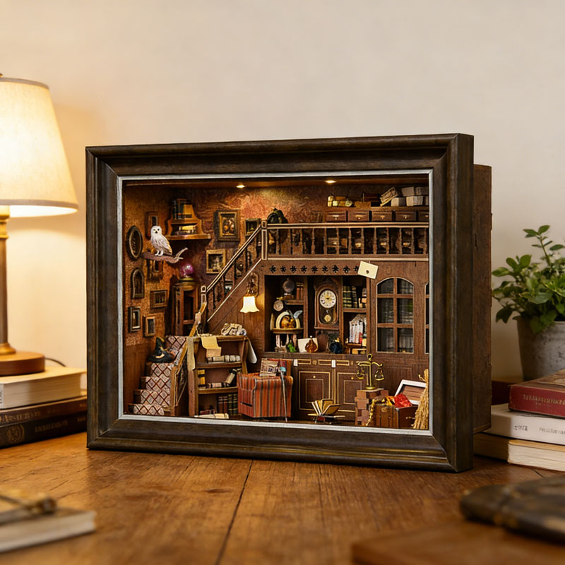 DIY 3D Wooden Book Nook Kit Mi - Photography Hacks 评论和价格