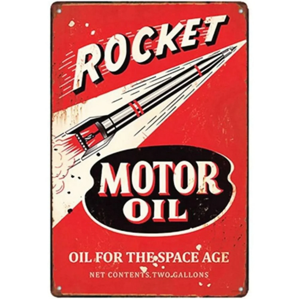 Vintage-Style Motor Oil Gas Si - Photography Hobby 评论和价格