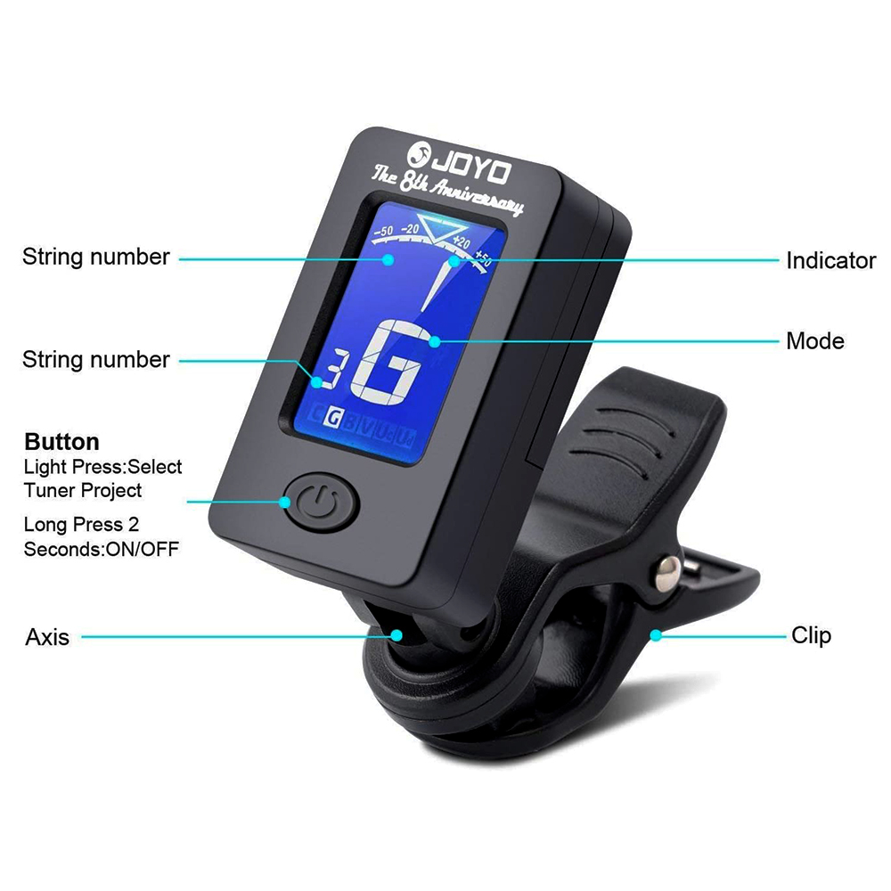 JOYO Guitar Tuner JT-01 360 De - Photography Digital 评论和价格