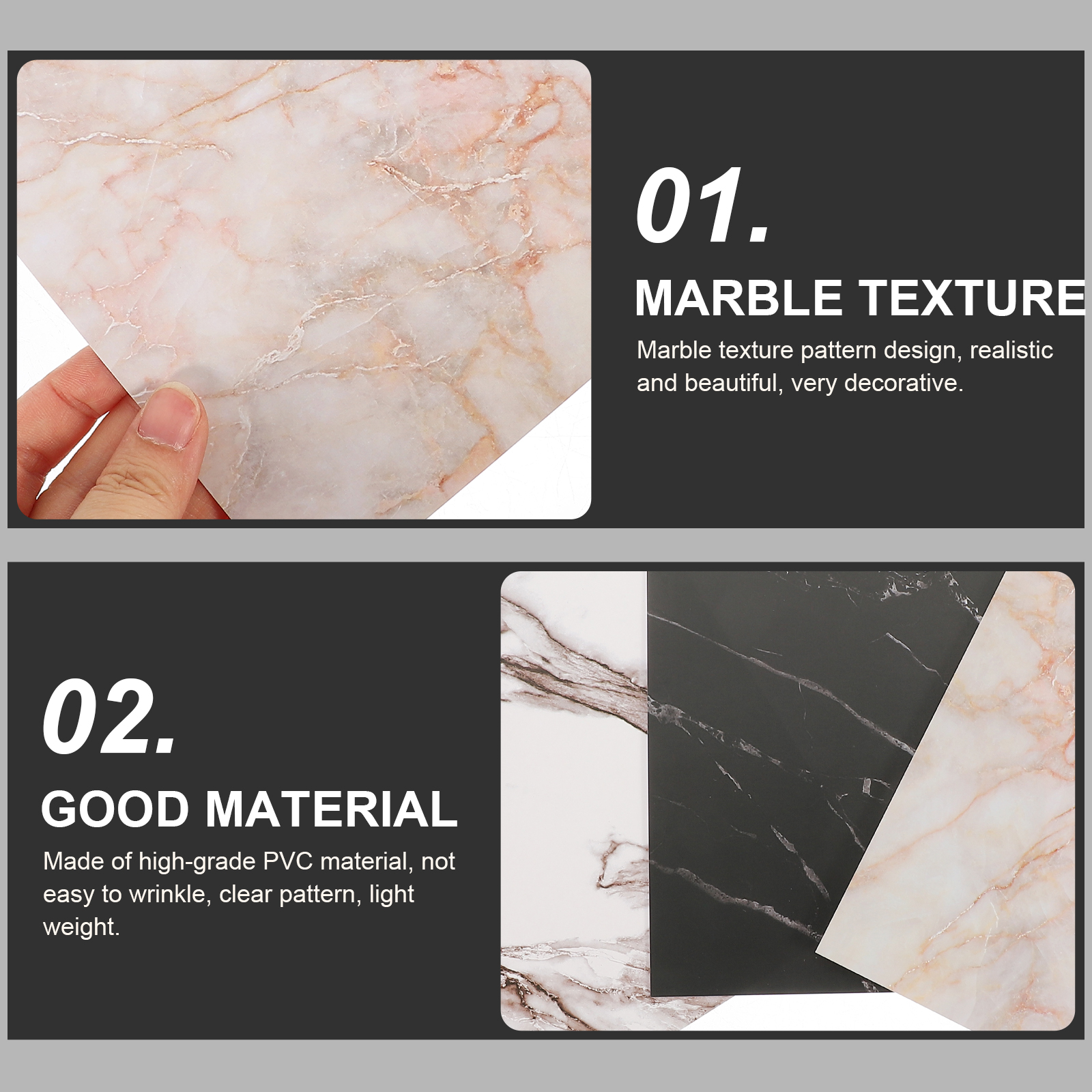 3pcs Marbling Photo Backdrop B - Photography Hacks 评论和价格