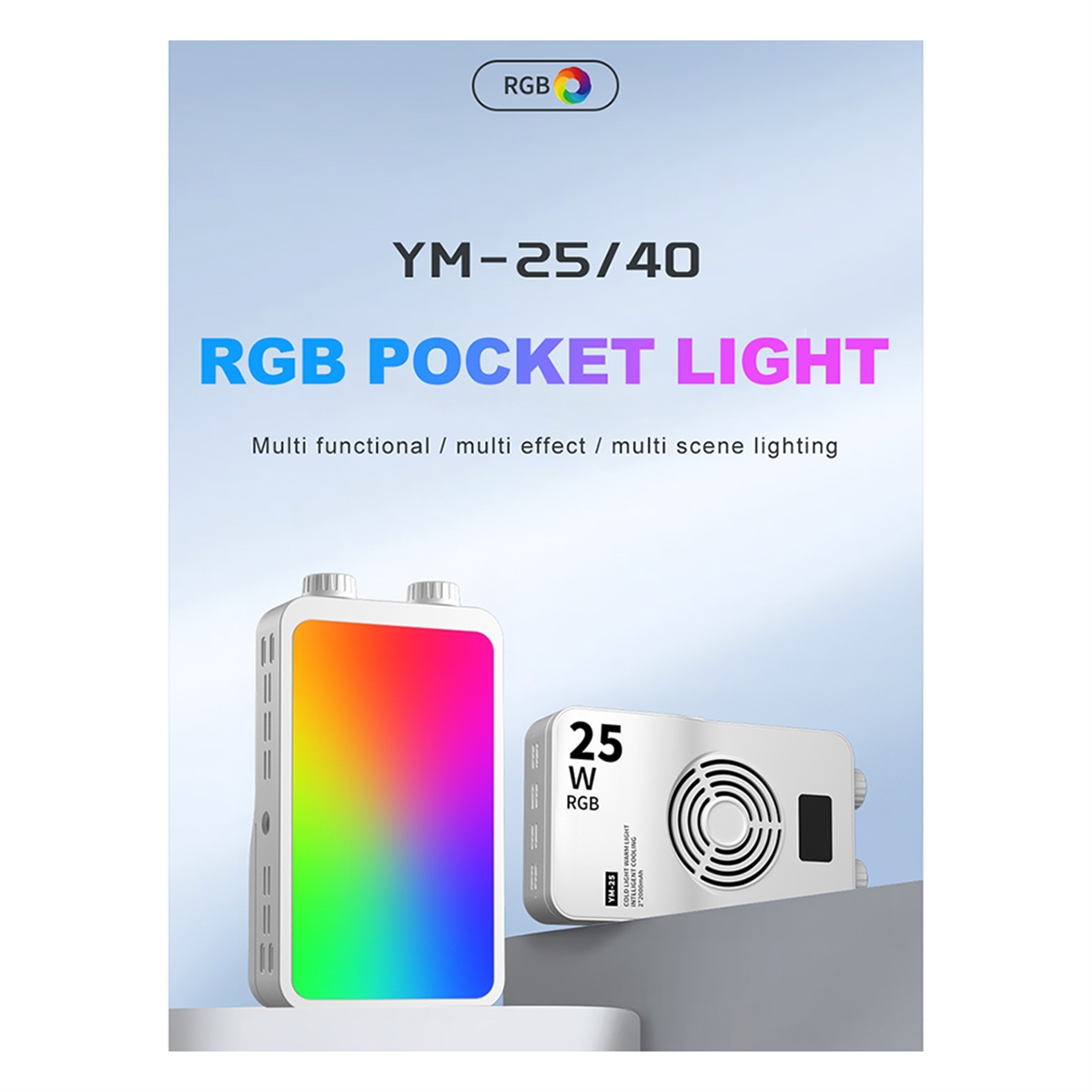 ABPS 25W RGB Full-Color Fill L - Photography Video 评论和价格
