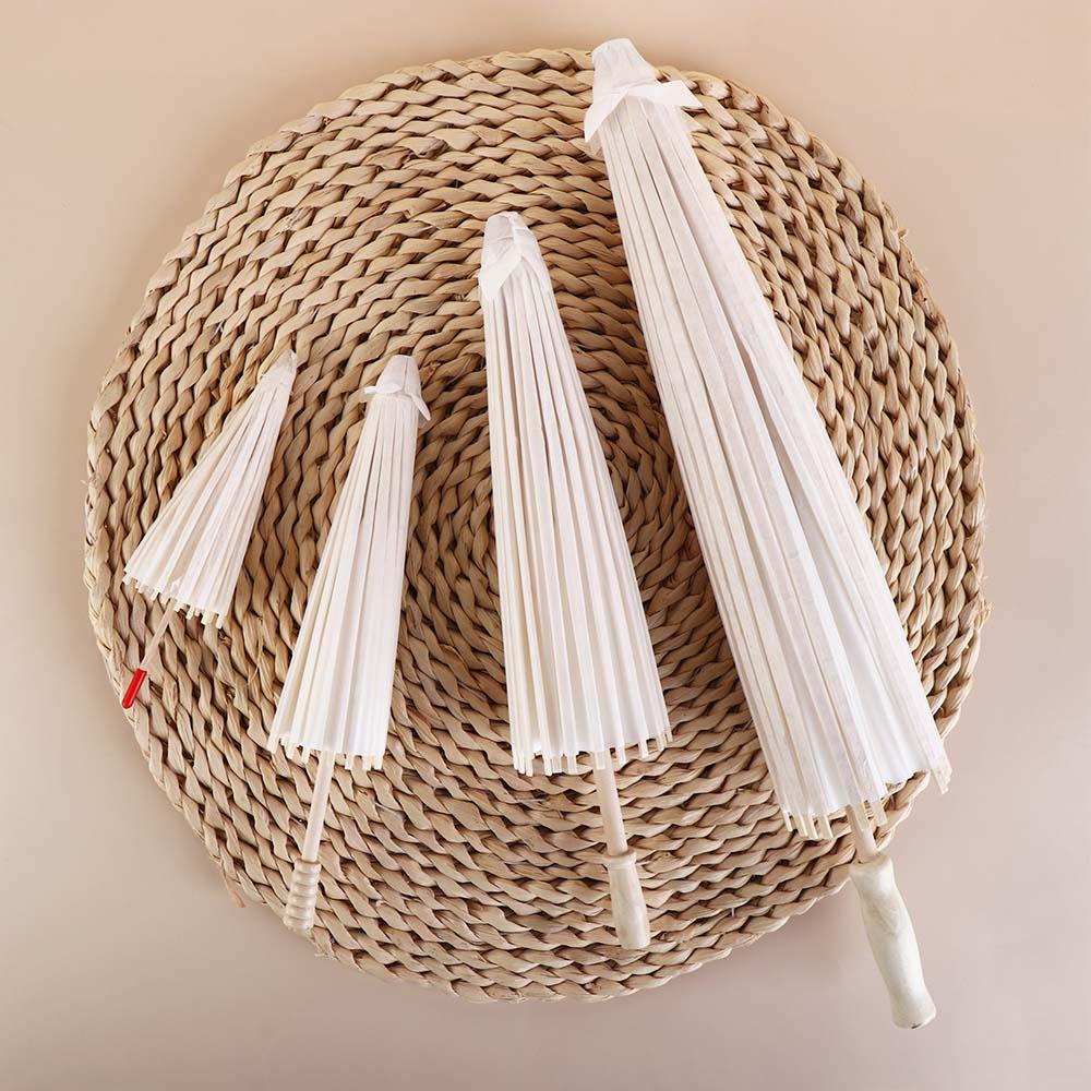 Oil Paper White Decorative Lon - Photography Umbrella 评论和价格