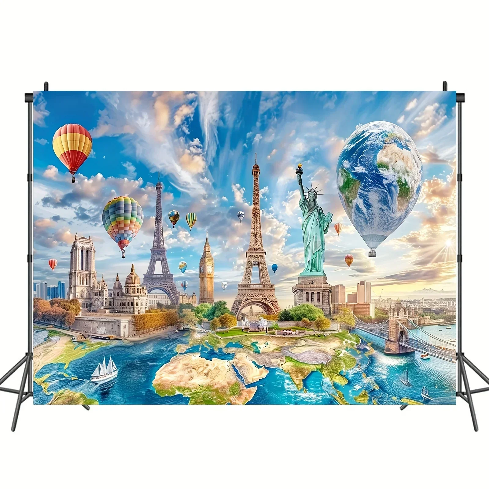 1pc Global Travel Photo Backgr - Photography History 评论和价格