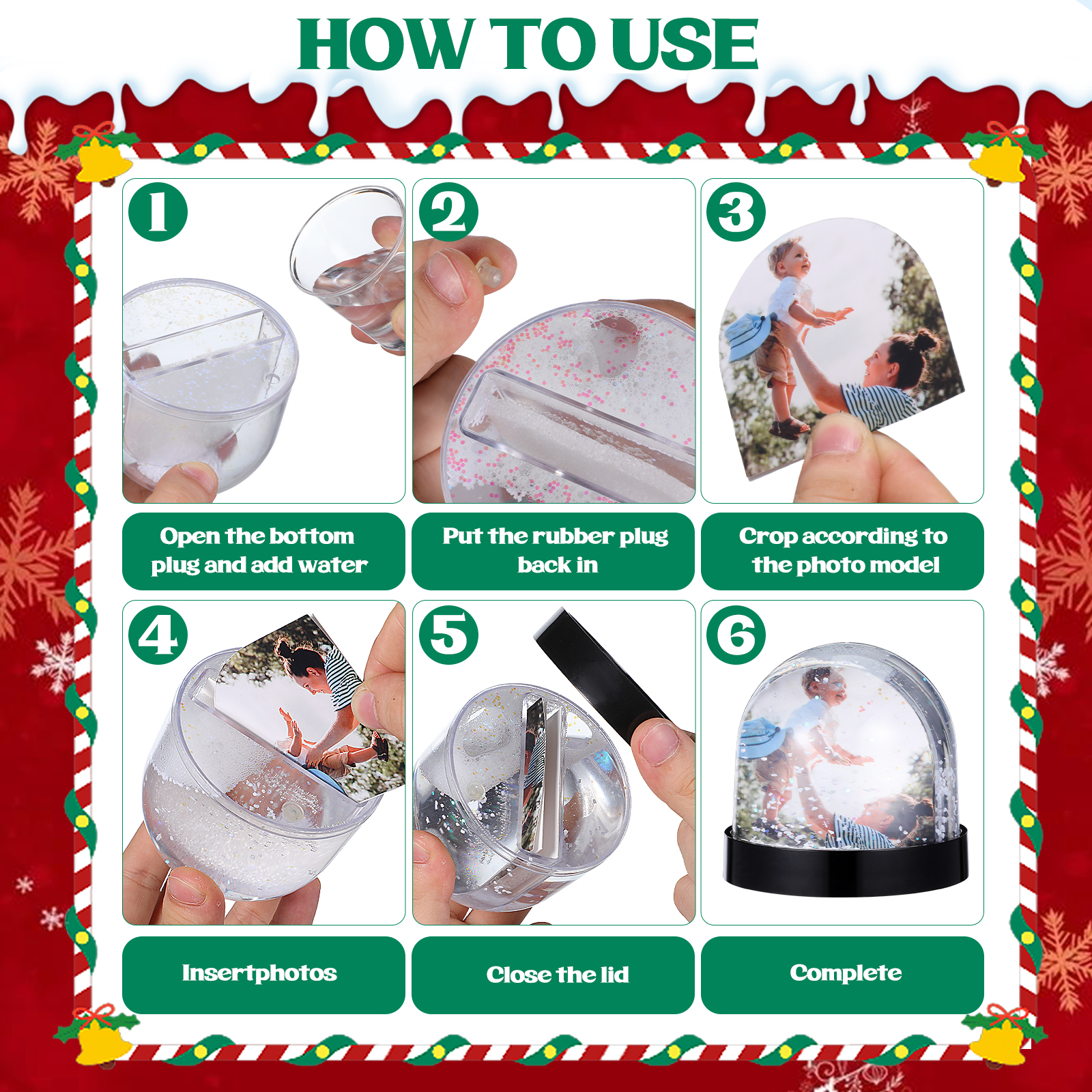  Snow Globe With Photo Inserts - Photography Hacks 评论和价格