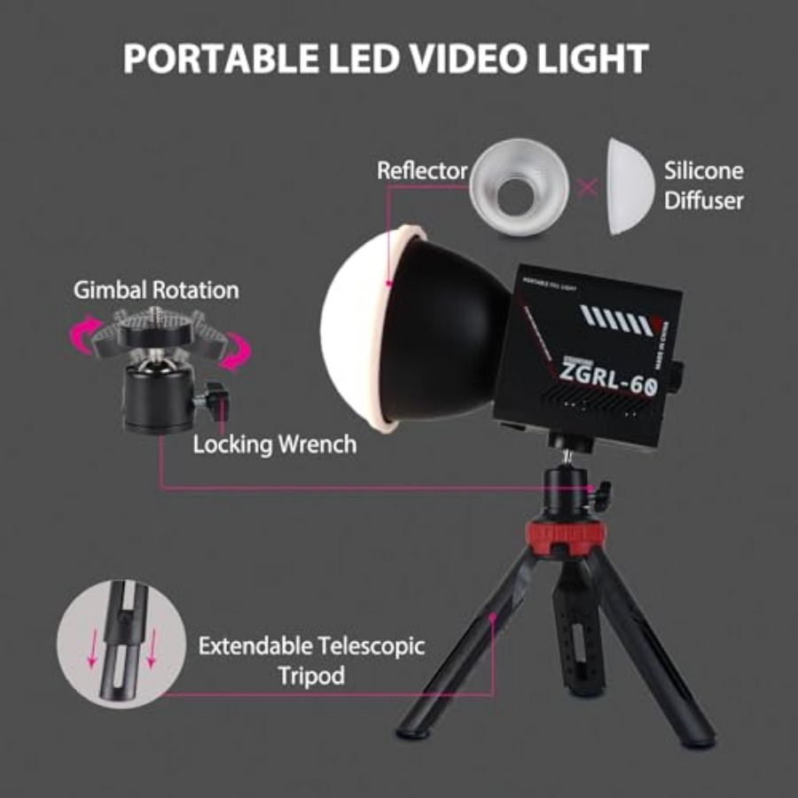 60W COB LED Video Light Handhe - Photography Video 评论和价格