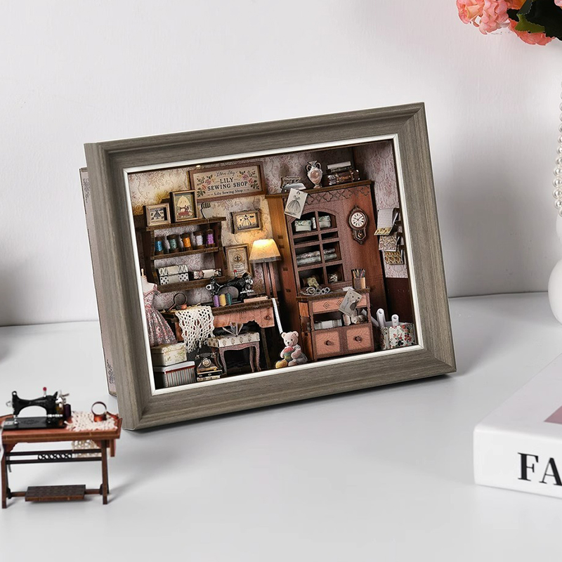 DIY Book Nook Kit 3D Miniature - Photography Hacks 评论和价格