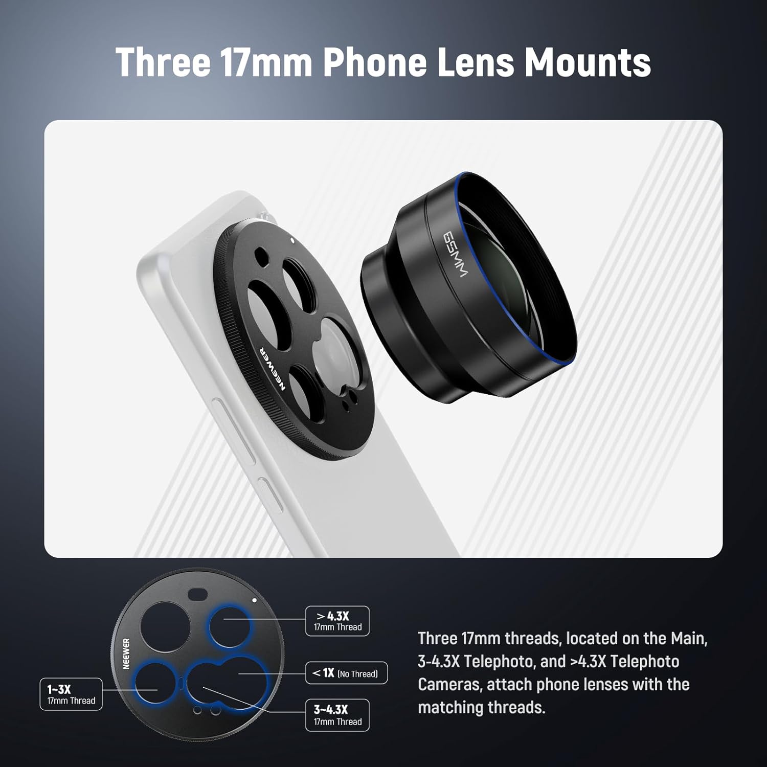 NEEWER Lens Backplate For Xiao - Xiaomi Photography Kit 15 Ultra 评论和价格
