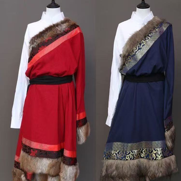 Plus Size Tibetan Robe Men Wom - Photography Of A Man 评论和价格