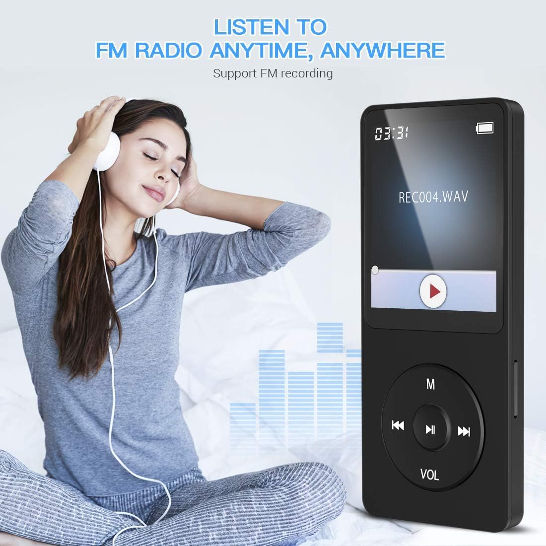 RUIZU X02 MP3 Music Player 16G - Photography History 评论和价格