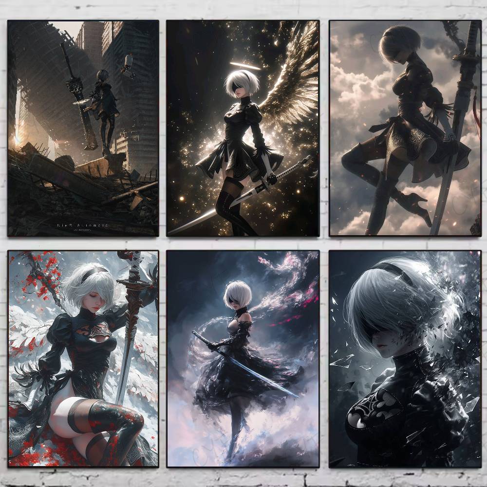 N-NieRAutomata Game Poster HD  - Photography Hobby 评论和价格