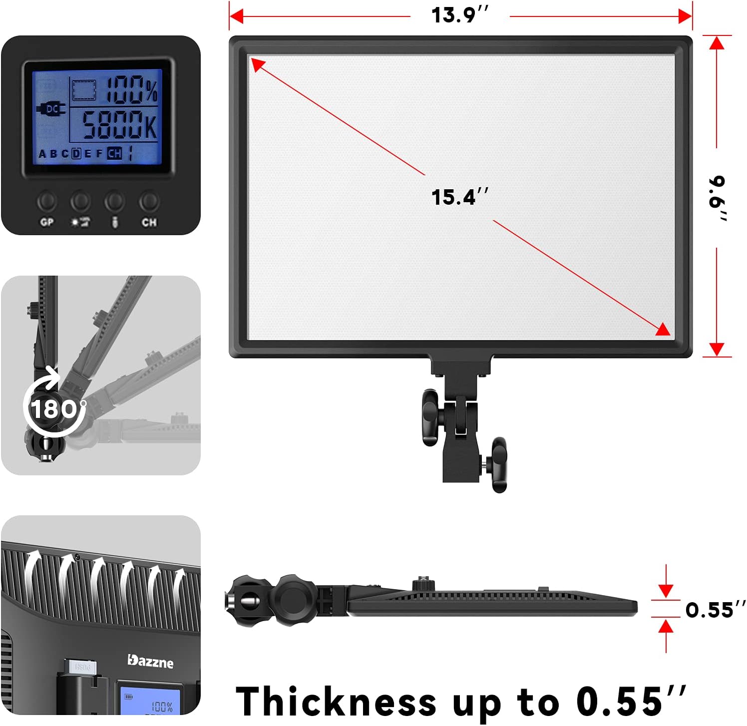 45W Bi-Color LED Video Light,  - Photography Video 评论和价格