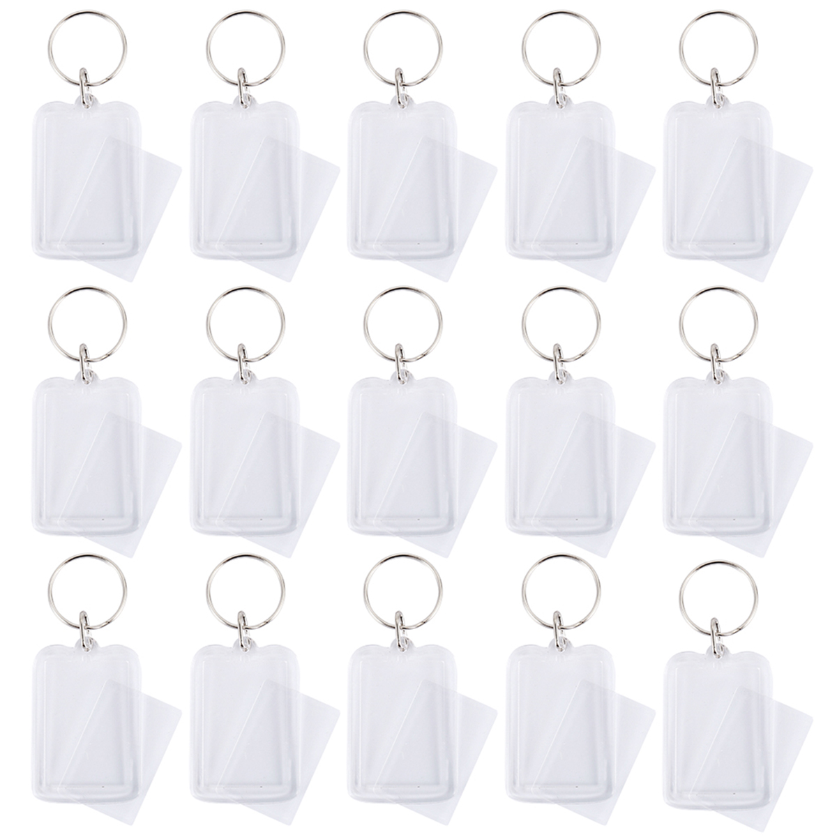 100/200pcs Blank Photo Keyring - Photography Hacks 评论和价格