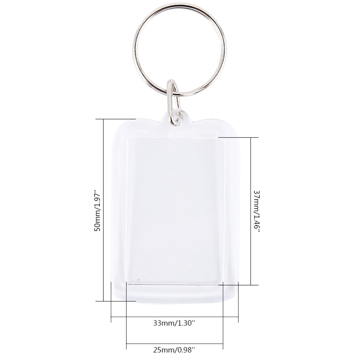 100/200pcs Blank Photo Keyring - Photography Hacks 评论和价格