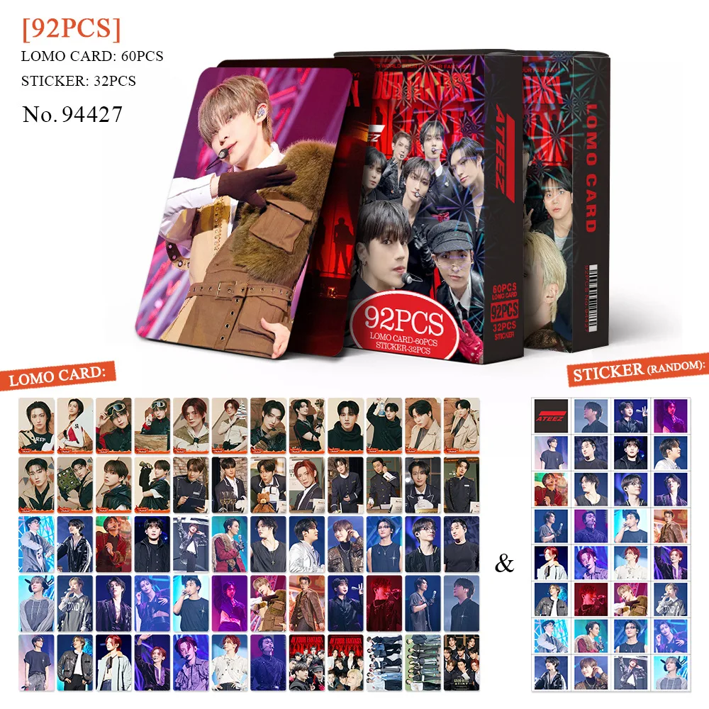 92pcs Kpop ATEEZ  Lomo Cards a - Photography History 评论和价格
