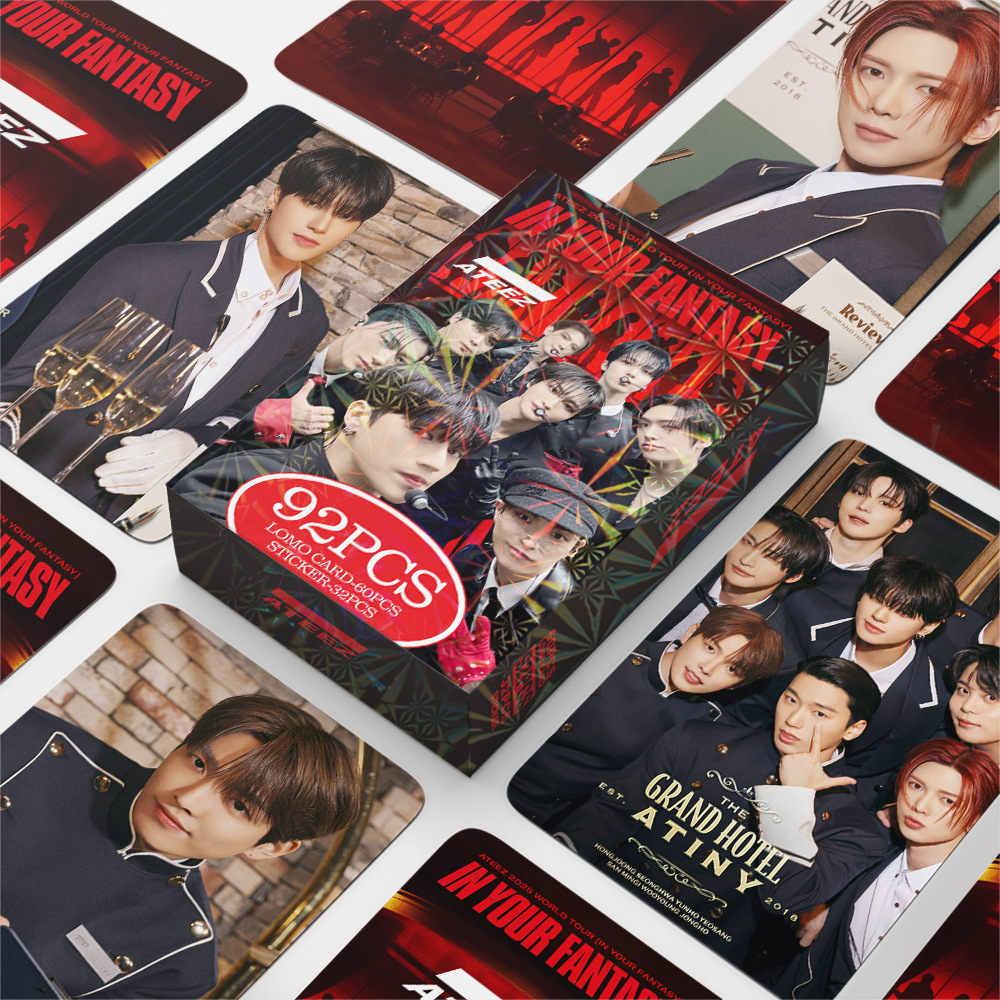 92pcs Kpop ATEEZ  Lomo Cards a - Photography History 评论和价格